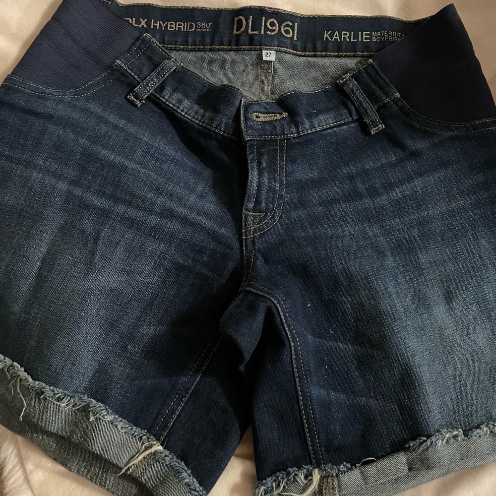 DL1961 maternity denim shorts